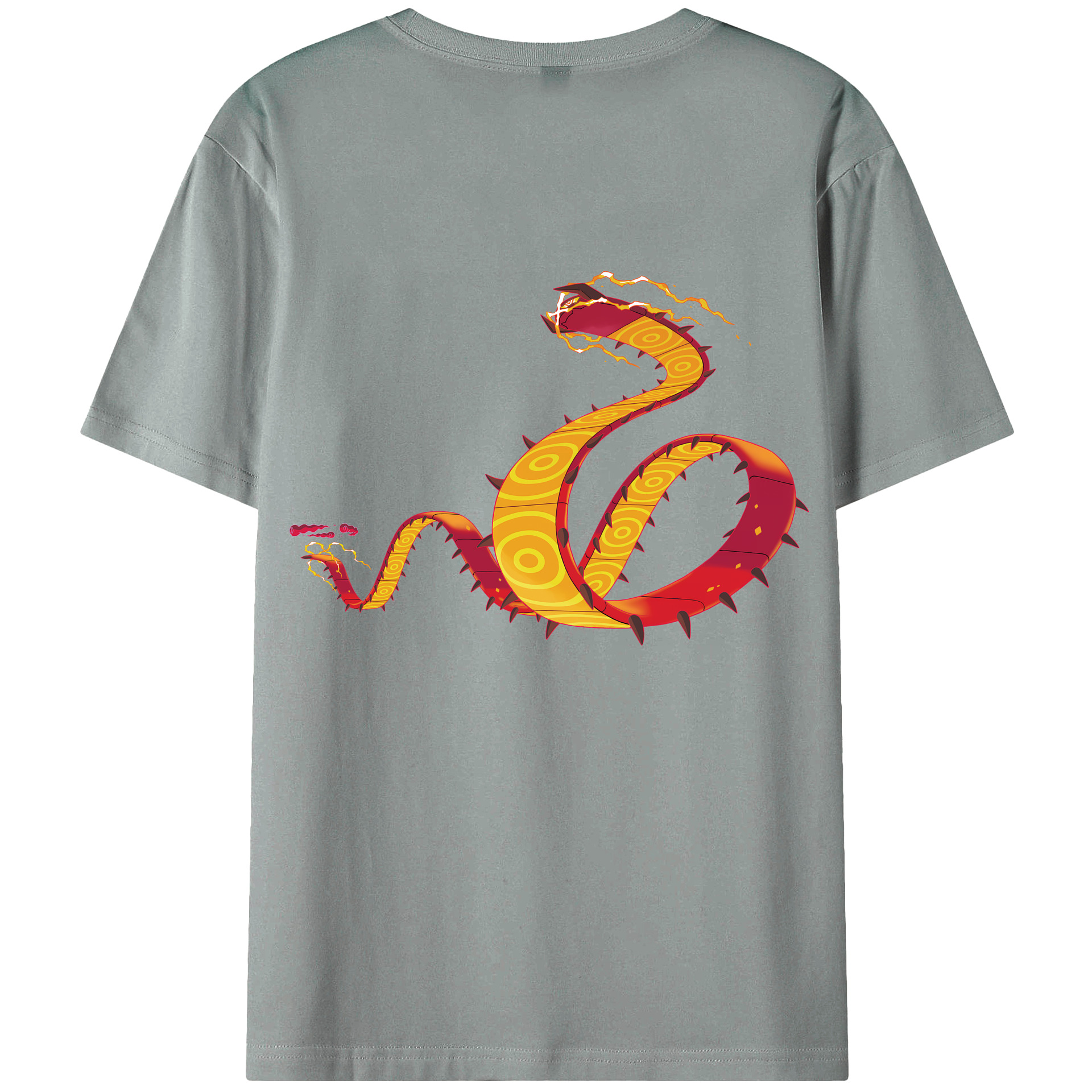 （画像用） ポケットモンスター Pokémon 綿100％ メンズ半袖Tシャツ（バックプリント） 通気性